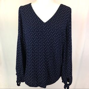 Anthropologie Maeve Pernille tie sleeve blouse